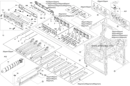 Блок бункера отработанного тонера 302ND94220 для Kyocera ECOSYS P8060CDN/ TASKalfa 2552CI/ 3252CI/ 3552CI/ 4002I/ 4052CI/ 5002I/ 5052CI/ 6002I/ 6052CI