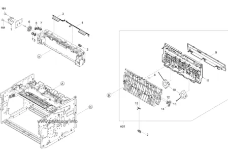 Задняя крышка 302P794190 для Kyocera ECOSYS P4035DN/ P4040DN