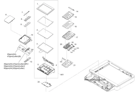 Панель управления 302NM94060  302TA94030 для Kyocera ECOSYS M3655idn