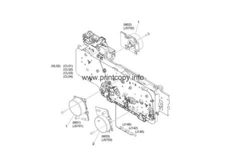 Главный привод FM0-0040 для Canon imageRUNNER C1225/ C1325/ MF810Cdn