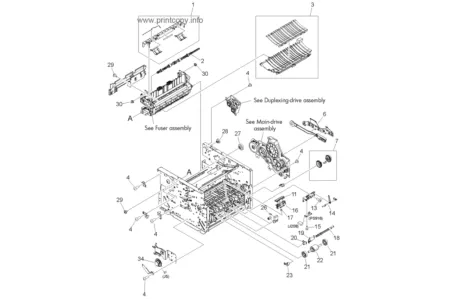 Динамик RM1-4943-000CN для HP LaserJet M2727 MFP