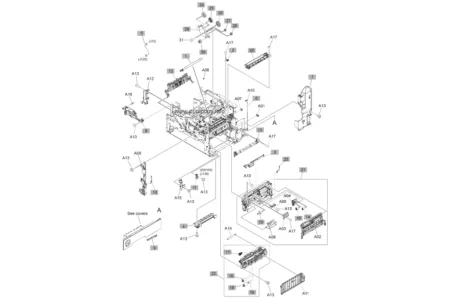 Узел захвата бумаги из 1 лотка RM2-5822 для HP LaserJet Enterprise MFP M630
