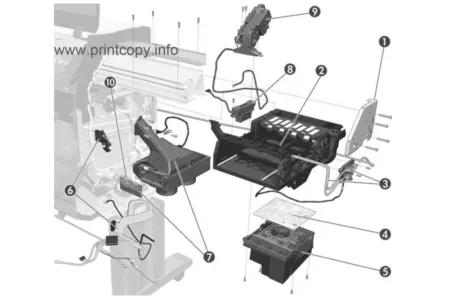 Станция парковки CQ105-67042 для HP DesignJet T7100/ T7200