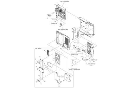 . 900 CONTROLLER BOX ASSEMBLY HOLDER, HDD для Canon iR Advance C2020 . 900 CONTROLLER BOX ASSEMBLY FC8-8643-000 для моделей Canon iR Advance C2020