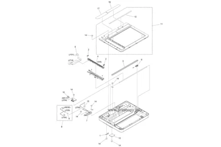 Шлейф сканера FK4-4051 для Canon i-SENSYS MF633Cdw/ MF632CDW/ MF634CDW