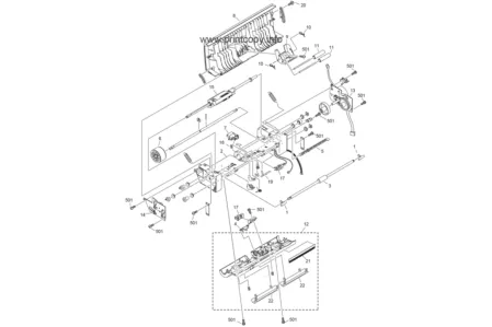 DOCUMENT FEED ASSY LOWER DOCUMENT FEED ASSY для Canon LaserBase MF5630 DOCUMENT FEED ASSY LOWER DOC HM1-0254-000 для моделей Canon LaserBase MF5630