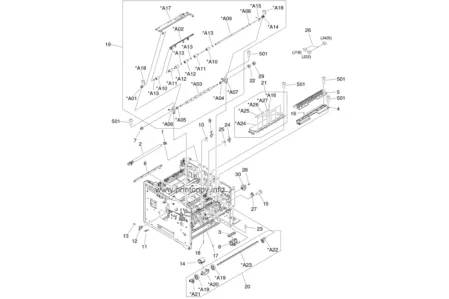 Тормозная накладка из ручной подачи RC1-0939-000 для HP LaserJet P3005/ P2015/ 2400/ LBP3460