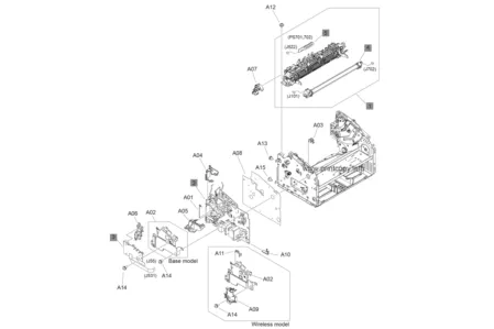 Плата питания RM1-7596 для HP LaserJet Pro P1100w/ P1102w