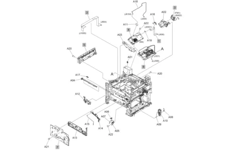Высоковольтная плата питания RM2-9337 для HP LaserJet Enterprise M607/ M608/ M609/ MFP M631/ MFP M632/ MFP M633