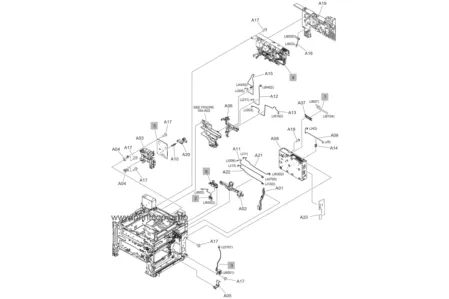 Низковольтная плата питания RM2-1319 | RM2-9332 | RM2-9333 RM2-8951для HP LaserJet Enterprise MFP M631/ MFP M632/ MFP M633