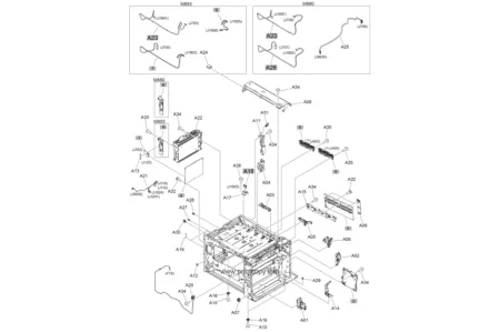 Плата DC Controller RM2-7006 для HP LaserJet M880z