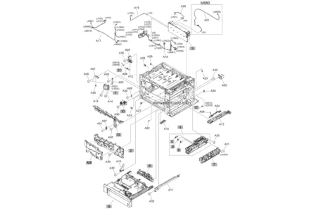 Низковольтная плата питания RL1-4003 | RM2-7010 для HP LaserJet M880z