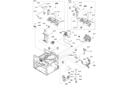 Низковольтная плата питания RM2-0545 | RM2-0543 для HP LaserJet Enterprise M806