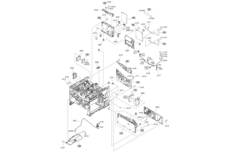 Низковольтная плата питания RM2-7124 | RM2-7164 для HP LaserJet M577