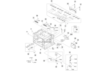 Высоковольтная плата питания RM1-3582 для HP Color LaserJet CM6030/ CM6040