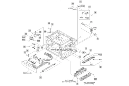 Низковольтная плата питания RM2-0190 | RM1-3594 для HP Color LaserJet CM6030/ CM6040