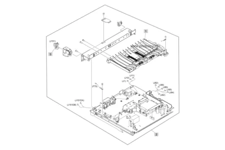 Низковольтная плата питания RM1-7386 | RM1-7101 для HP LaserJet M4555