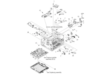 Двигатель RK2-1567-000CN для HP LaserJet M2727 MFP