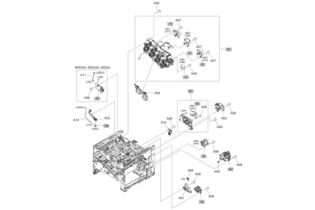 Привод узла реверса (дуплекса) RM2-0006 для HP Color LaserJet Enterprise M552dn/ M553dn/ M577/ E57540