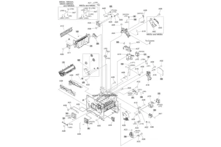 Двигатель печи RM1-8928 для HP LaserJet M604/ M605/ M606/ Canon i-SENSYS LBP351x/ LBP352dn