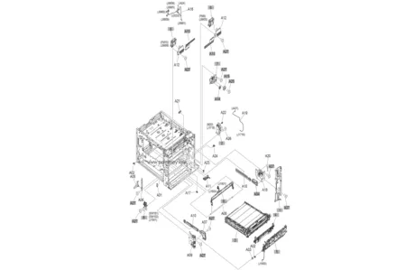 Механизм затвора RM1-9857 | RU7-0714 | RC3-3840 для HP LaserJet M880z