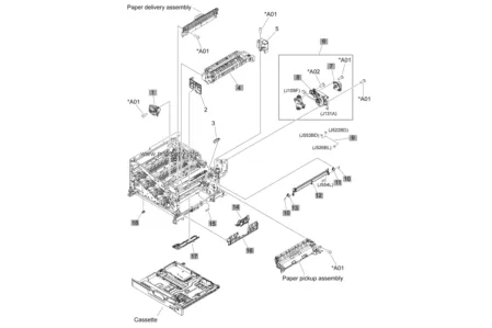 Узел привода печки RM1-6076 для HP Color LaserJet CP5220/ CP5225