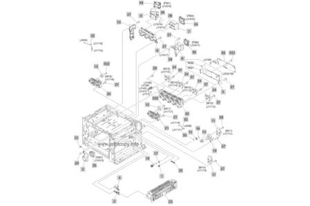 Вентилятор RK2-1377 для HP Color LaserJet CM6030/ CM6040