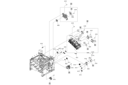 Главный редуктор RM2-1927 | RM2-6619 для HP LaserJet M652/ M653/ M681/ E65050