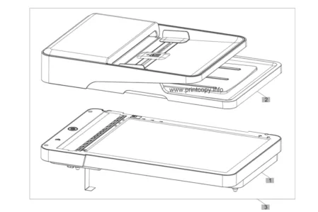 Центральная часть ADF с лотком CZ181-60110 для HP LJ Pro MFP M125/ M126/ M127/ M128/ M26A