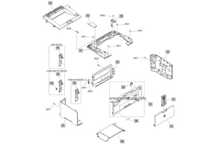 Панель управления G3Q66-60101 для HP LJ PRO M102/ M104/ M106/ M130/ M132/ M134