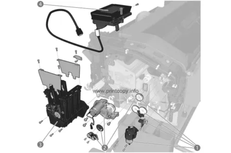 Панель управления CR357-67052 для HP DesignJet T1500/ T1530/ T2500/ T3500/ T920