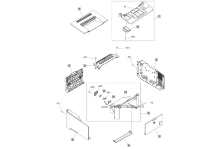Панель управления аппаратов с Wi-Fi RM2-0825 | RM2-8375 для HP LaserJet Pro M203DW/ M206DW/ M227FDW/ M230FDW
