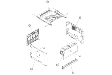 Передняя дверца принтера RM1-6425 для HP LaserJet P2055dn