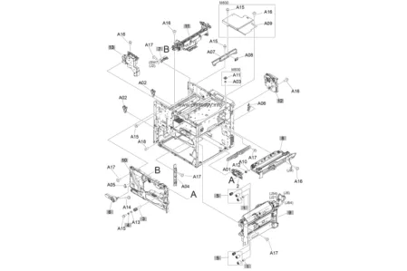 Узел регистрации в сборе RM1-9742 | RC3-4276 для HP LaserJet Enterprise M806/ M830