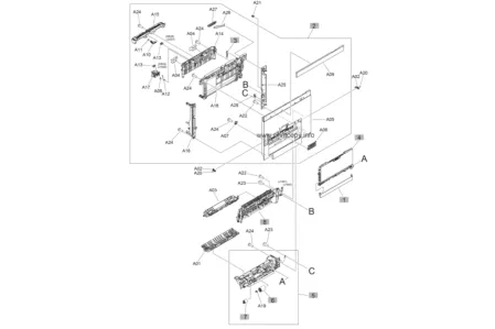 Правая крышка RM1-9640 для HP LaserJet M880z