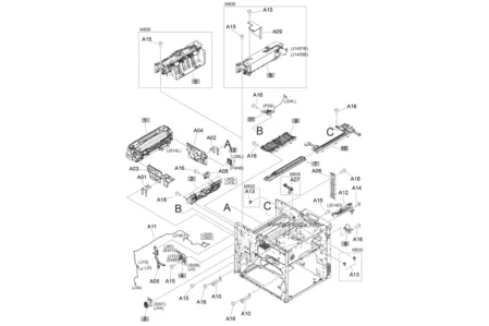 Кнопка включения RM1-9723 для HP LaserJet Enterprise M806/ M830