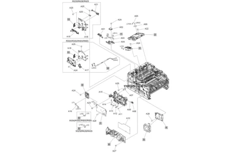 Контактная площадка RM2-2556 (RC5-5034) для HP LaserJet M304a/ M305D/ M329DN/ M404DN/ M428FDN/ M429DW