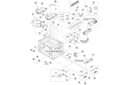 Блок сканера Q3931-67907 | RM1-7020 для HP Color LaserJet CM6030/ CM6040