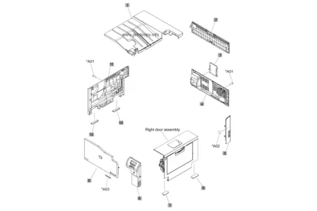 Панель управления RM1-7145 | RM1-6769 для HP Color LaserJet CP5220/ CP5225