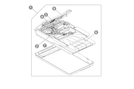 HP G3Q59-60129 Тормозная площадка ADF LJ Pro M102 / M104 / M106 / M130 / M132 / M134 G3Q59-60129 для HP моделей  LJ PRO M102 / M104 / M106 / M130 / M132 / M134,  LASERJET M101 PRO,  LASERJET M102 PRO