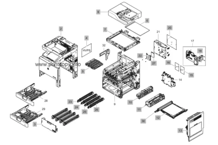 Узел сканирования JC97-05115A для HP Color LaserJet MFP E77422/ E78228/ E77428