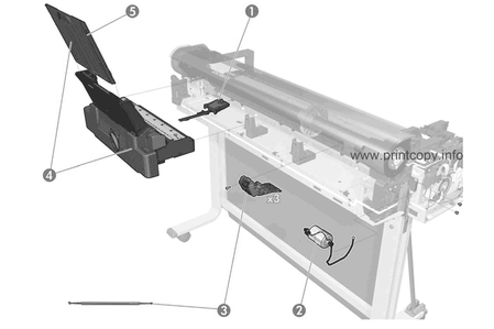 Зажим CQ890-67060 для HP DesignJet T210/ T650/ T650/ T630