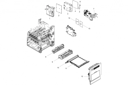 Правая дверь JC95-02241A для HP Color LaserJet Managed MFP E77422/ E77428/ E78223/ E78228