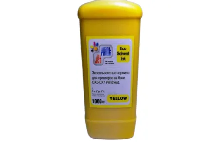Эко Сольвентные чернила ( Eco solvent ) 1000мл Yellow Желтый