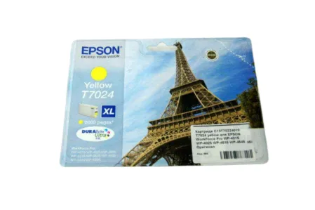Картридж C13T70224010 T7024 yellow для EPSON WorkForce Pro WP-4015 WP-4025 WP-4515 WP-4545 Оригинал