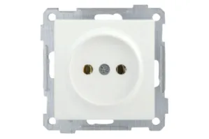 Розетка одноместная 2Р, ERB10-K01-10-1 (брутто 0.06 кг) цв.белый
