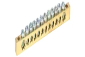 Шина PEN земля-ноль 6х9мм 12/2 (12групп/крепеж по краям) YNN11-12-100 IEK