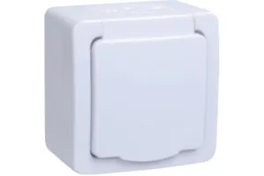 Розетка двухместная, цвет белый, ERMP22-K01-16-54 ERMP22-K01-16-54-EC для моделей iek