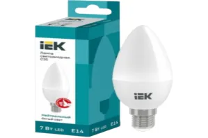 Лампа С35 7 Вт Е14, шт 14 для моделей iek