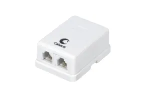 Розетка телефонная RJ-12, ETB10-K01, цвет белый, ETB10-K01 для моделей iek